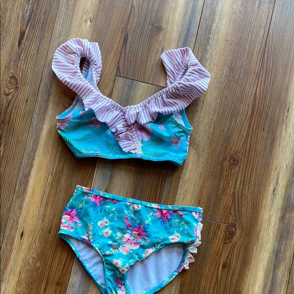 Ruffle Floral Bikini Set